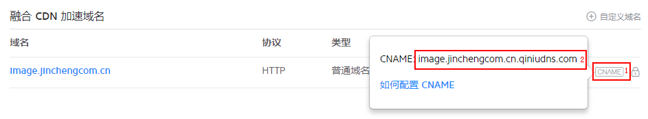 配置CNAME