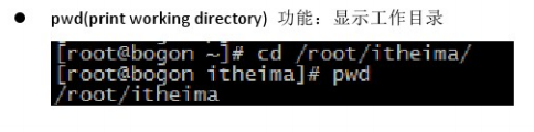 显示工作目录